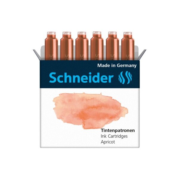 SCHNEIDER Cartouche dencre 166116 apricot 6 pcs.