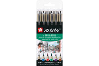 SAKURA Pigma Brush Pen Set POXSDKBR6 6 couleurs