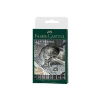 FABER-CASTELL Artist Pen Tuschestift 167171 grau, schwarz...