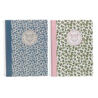 ANCOR Spiralbuch A5 WILD 104660 assort., lines, 90g 80 Bl.