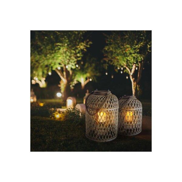 NÄVE Solar LED-Leuchte PETRUS 29cm 18.5268514 braun, Solar, LED