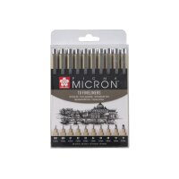 SAKURA Pigma Micron Set POXSDK10A 0,15-0,70mm 10 Stück
