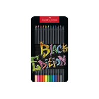 FABER-CASTELL Crayon Black Edition 116413 12 couleurs,...