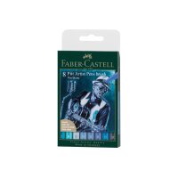 FABER-CASTELL Artist Pen Tuschestift 167173 Blues 8 Stk.