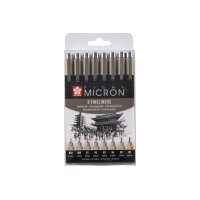 SAKURA Pigma Micron Set POXSDK8 0,15-0,50mm 8 Stück