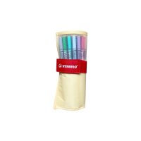 STABILO Rollerset point 68 1.1mm 6825-08-02CH 25 Farben ass. pastellgelb