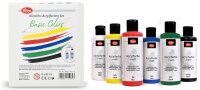 ViVA DECOR Set de peinture acrylique Basic Colors 6...