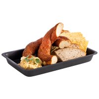 APS Tablett LEVANTE, (B)265 x (T)160 mm, grauschwarz