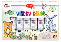 ViVA DECOR Kit Window Color Viva KIDS Nordic Friends