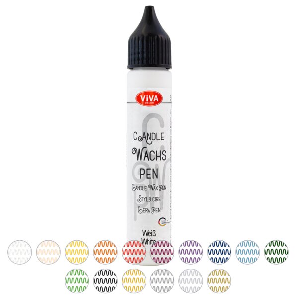 ViVA DECOR Candle Wachs Pen, 28 ml, violett