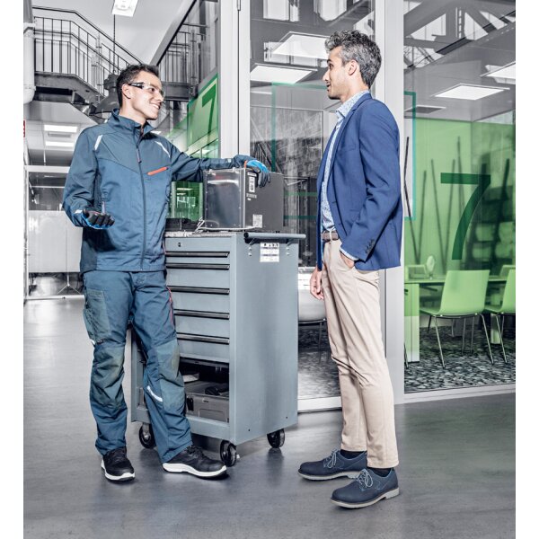 uvex 1 business Sicherheits-Halbschuh S3, blau, Gr. 49