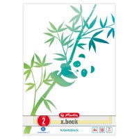 herlitz Arbeitsblock GREENline DIN A4, 50 Blatt, Lineatur 1