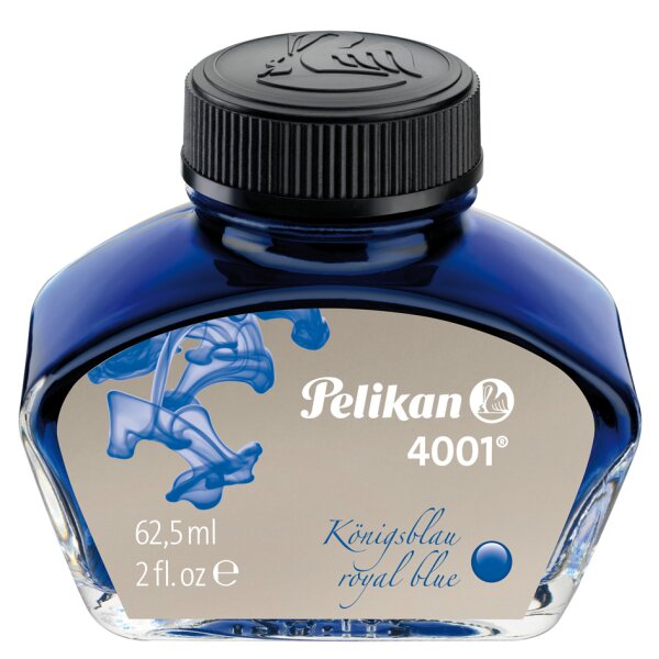 Pelikan Tinte 4001 im Glas, königsblau, Inhalt: 62,5 ml