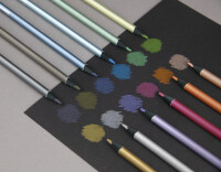 Kores Crayon de couleur Kolores Metallic Style,...