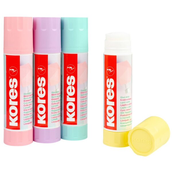 Kores Bâton de colle Pastel, 20 g, sans solvant