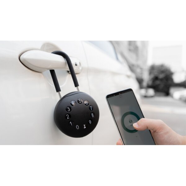 phoenix Boîte à clés PALM KS0213ES avec anse de cadenas,noir