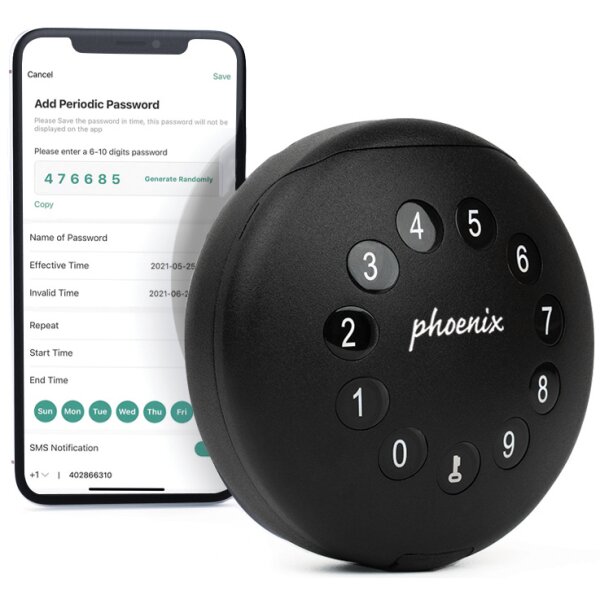 phoenix Boîte à clés PALM KC0211E, noir