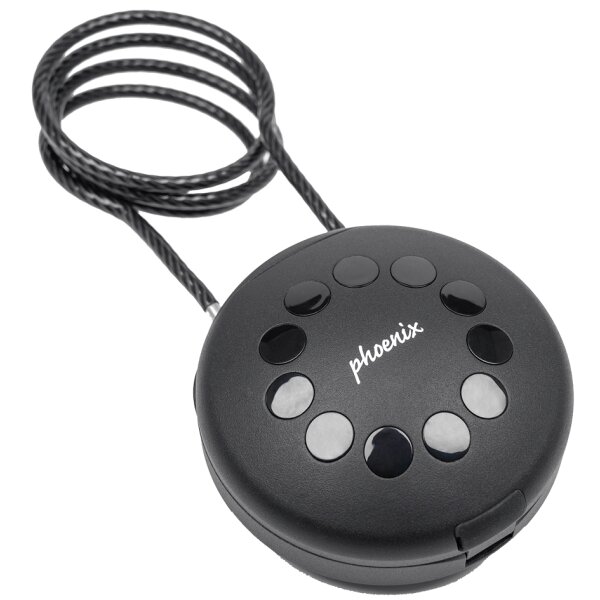 phoenix Boîte à clés PALM KS0212EC avec câble en acier, noir