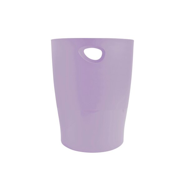 EXACOMPTA Corbeille à papier Ecobin 15 l 45364D Aquarel, mauve
