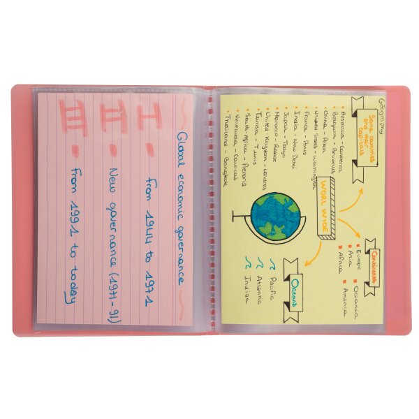 EXACOMPTA Sichtbuch Aquarel 11x15cm 5809E ass. 20 Taschen