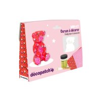 DECOPATCH Set dart ourson KIT037C Bogen, Tier, Pinsel, Lack