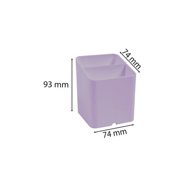 EXACOMPTA Pen-Cube Stifteköcher Aquarel 67764D malve 2 Fächer