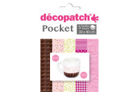 DECOPATCH Papier Pocket Nr. 3 DP003O 5 Blatt à...