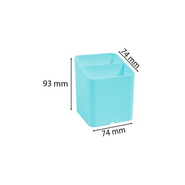 EXACOMPTA Pen-Cube Stifteköcher Aquarel 67763D pastellgrün 2 Fächer