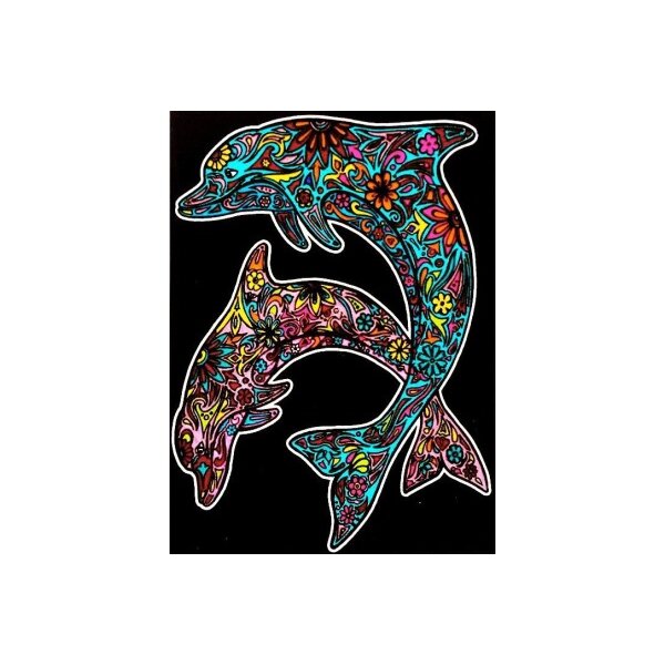 TATARUGA Image de velours A4 S9 dauphins