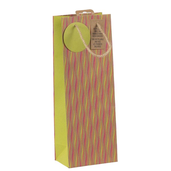 Clairefontaine Sac cadeau pour bouteille Néon