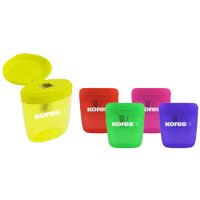 Kores Taille-crayons Deposito one, de couleurs assorties
