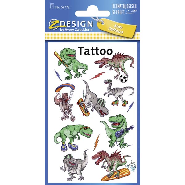 AVERY Zweckform ZDesign KIDS Tatouages dinos