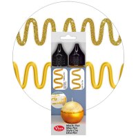 ViVA DECOR Candle Wachs Pen, 28 ml, 2er Set gold