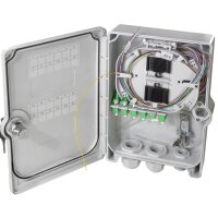 LogiLink FTTH FTTB-Anschlussgehäuse, 24x LC APC,...