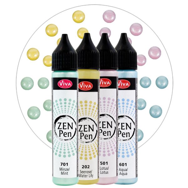 ViVA DECOR Stylo &agrave; perle Zen Pen L&eacute;g&egrave;ret&eacute;, set de 4