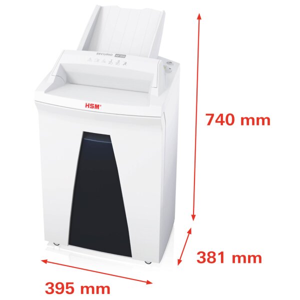 HSM Destructeur de documents SECURIO AF300, 1,9 x 15 mm