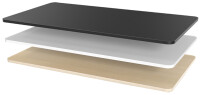 LogiLink Tischplatte, 3-geteilt, (B)1.200 x (T)600 mm, weiss