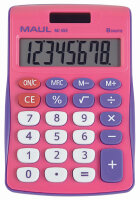 MAUL Tischrechner MJ 450, 8-stellig, pink