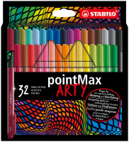 STABILO Stylo-feutre pointMax ARTY, étui carton de 32