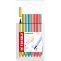 STABILO Fasermaler pointMax, 8er Kartonetui, Pastell