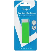 Läufer Gomme en plastique Pocket 2, bleu