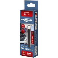 ANSMANN Lampe stylo PLC15B, avec ampoule, noir/argent