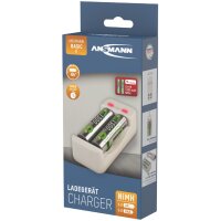 ANSMANN Chargeur de piles Basic II, 2x piles AA 1.300 mAh