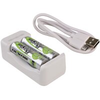 ANSMANN Chargeur de piles Basic II, 2x piles AA 1.300 mAh