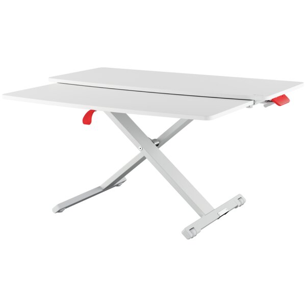 LEITZ Sitz-Steh Workstation Ergo Cosy, ausziehbar, hellgrau