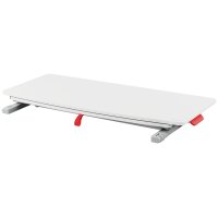 LEITZ Sitz-Steh Workstation Ergo Cosy, ausziehbar, hellgrau