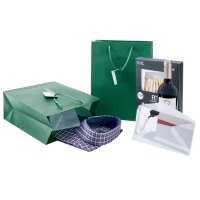 sigel Sac cadeau, vernis mat, taille: S, bleu outremer