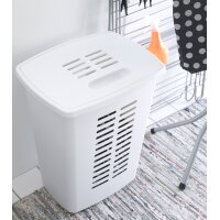 orthex Panier à linge avec couvercle, 60 litres,...