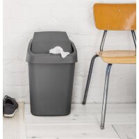 orthex Poubelle à couvercle basculant, 50 litres,...