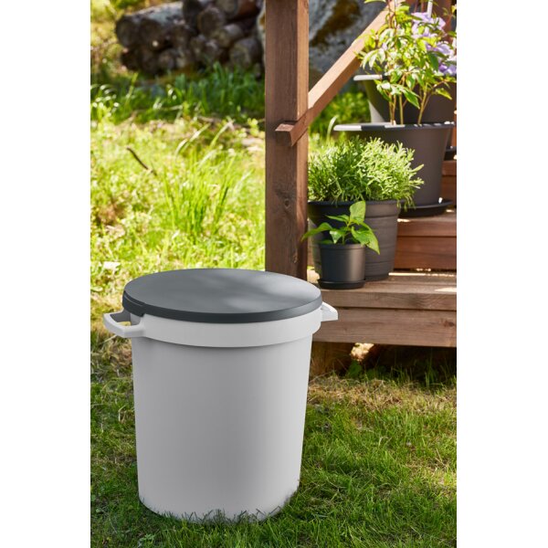 orthex Conteneur de jardin/bac, 80 litres, gris clair